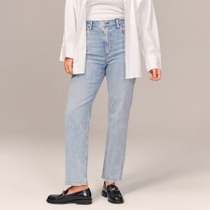 Abercrombie & Fitch the ankle straight ultra high-rise Jean curve love